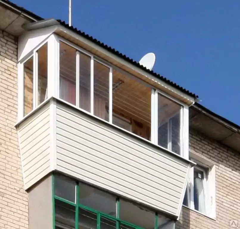 Остекление балкона в хрущевке алюминиевым профилем