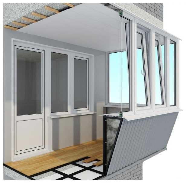 Остекление балконов с выносом, остекление лоджий с выносом, цены - Домашний проект